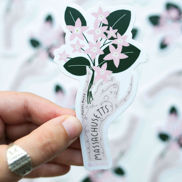 New Hampshire State Flower Sticker – Gingiber