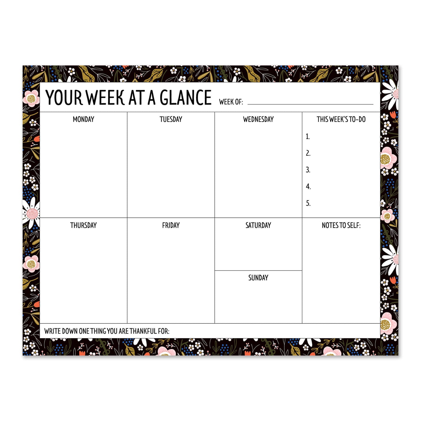 Weekly Planner Notepad