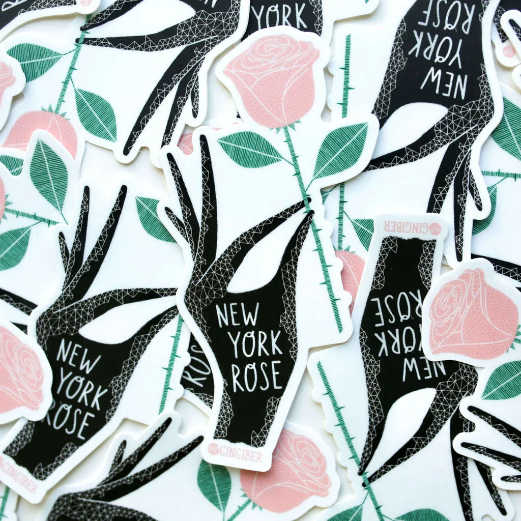 New York State Flower Sticker - Gingiber