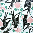 New York State Flower Sticker - Gingiber