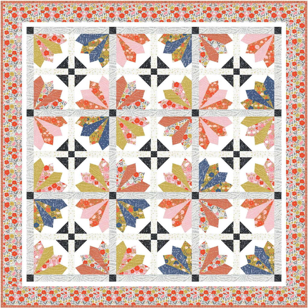 Retreat to the Garden Quilt Pattern - PDF - Gingiber
