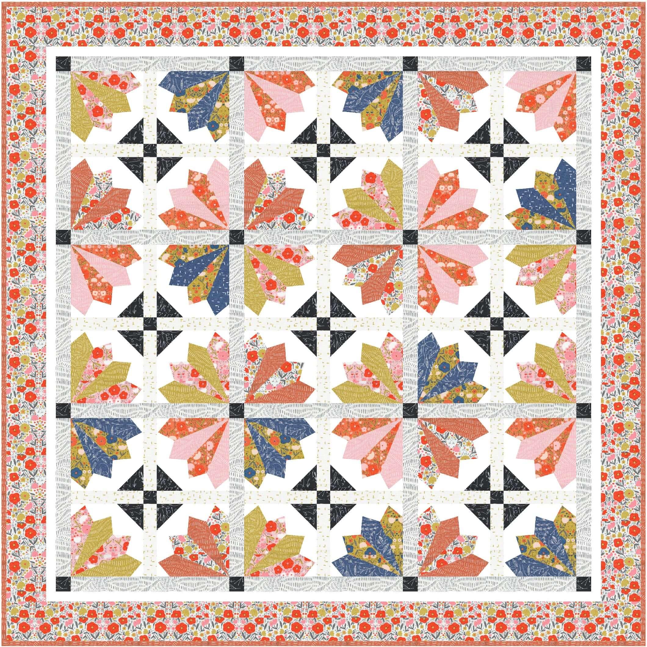 Retreat to the Garden Quilt Pattern - PDF - Gingiber