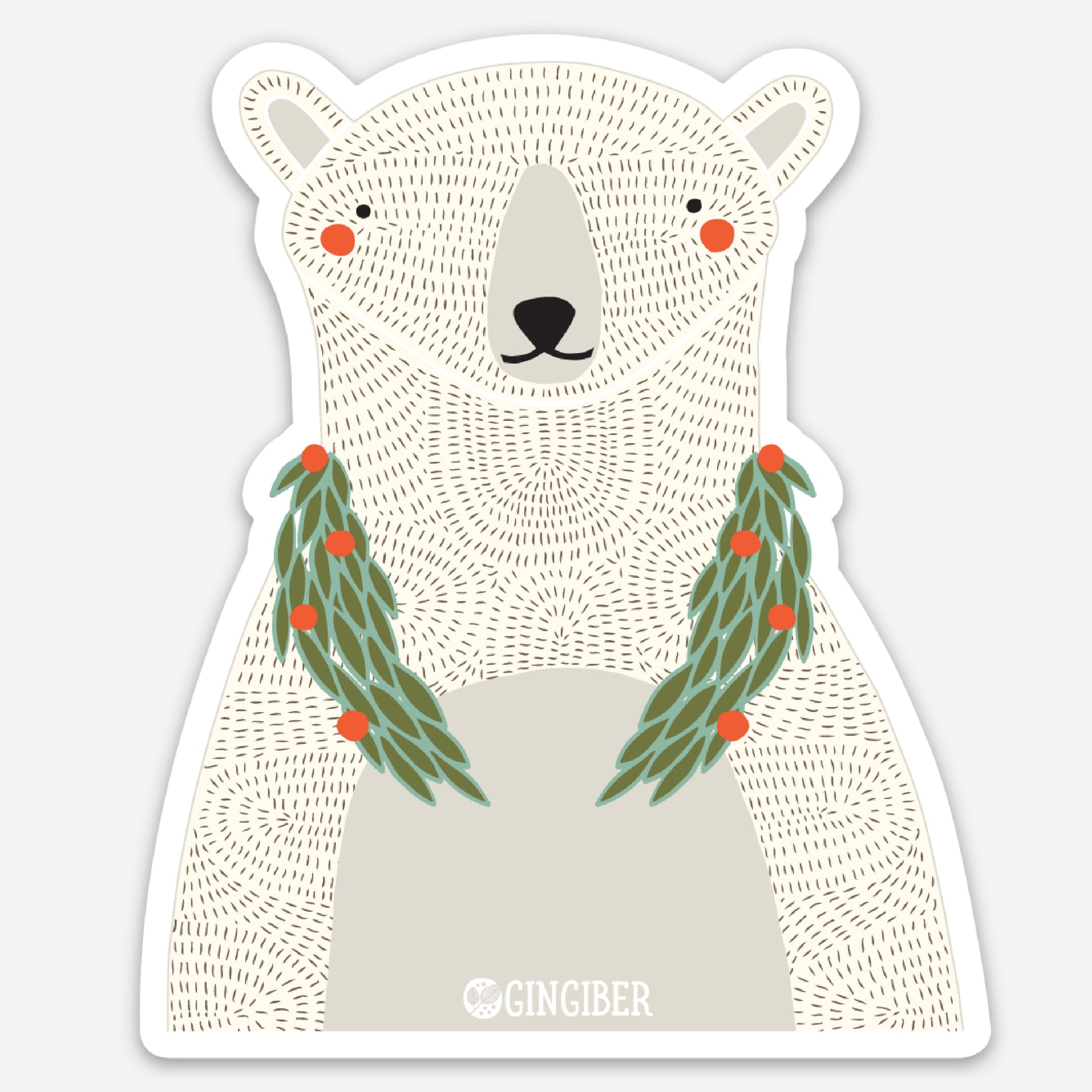 Polar Bear Sticker | Gingiber #GB-ST2052