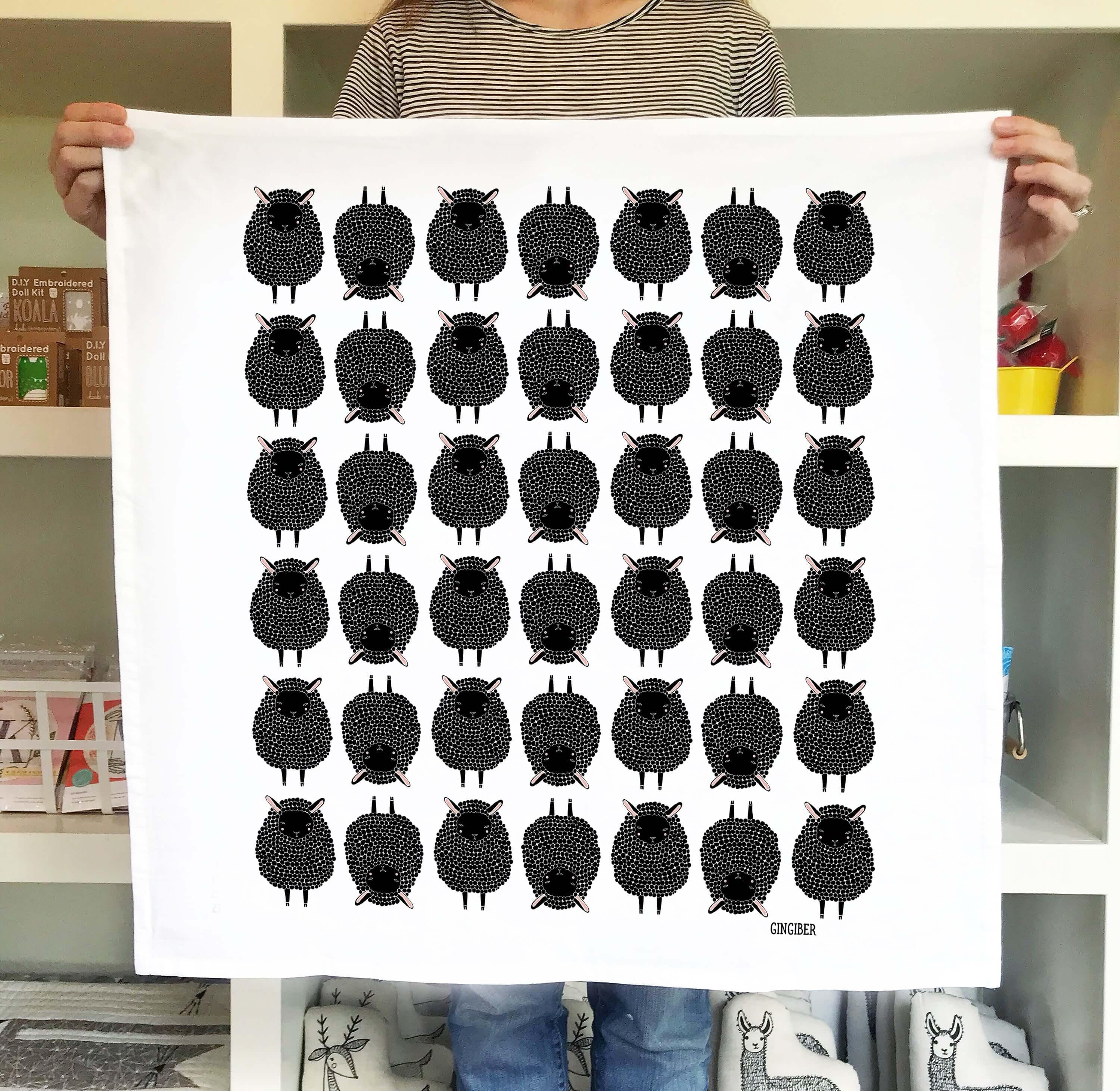 Sheep Tea Towel - Gingiber