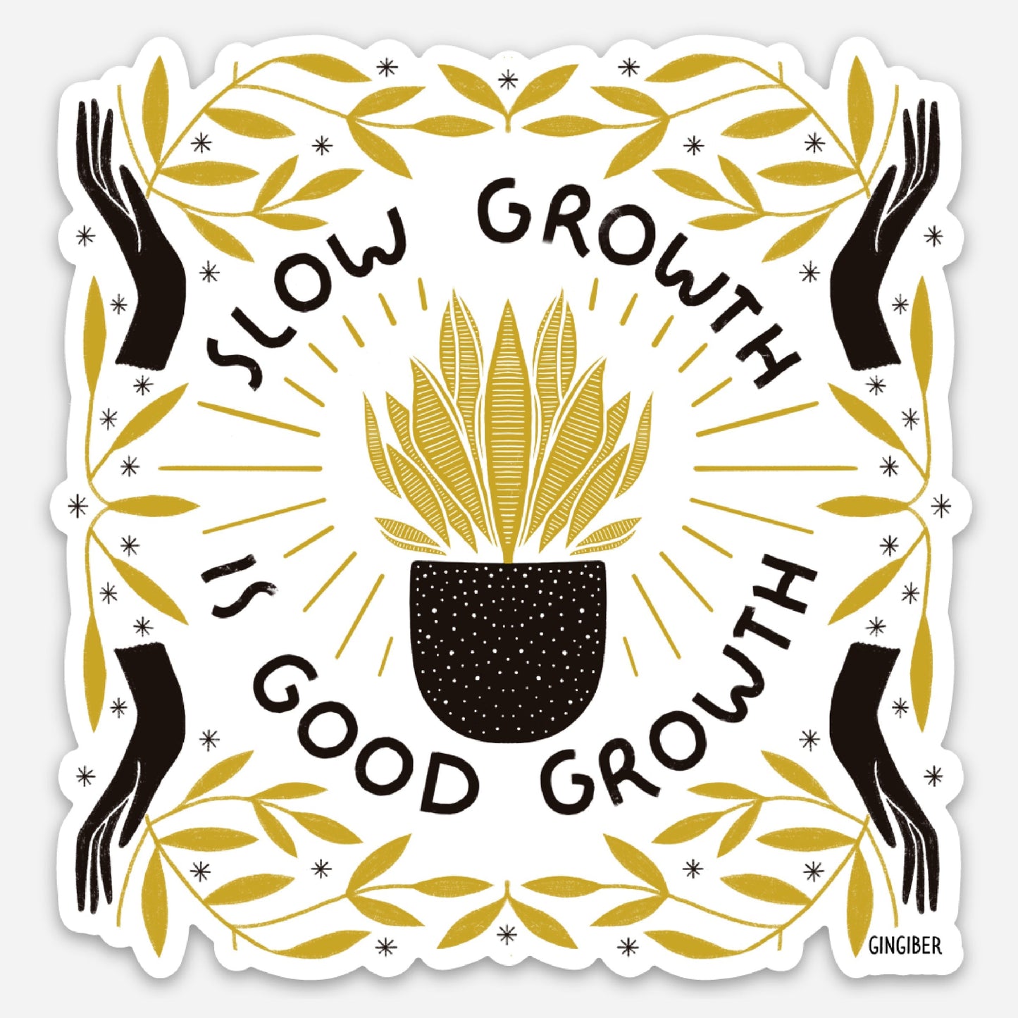 Slow Growth Sticker