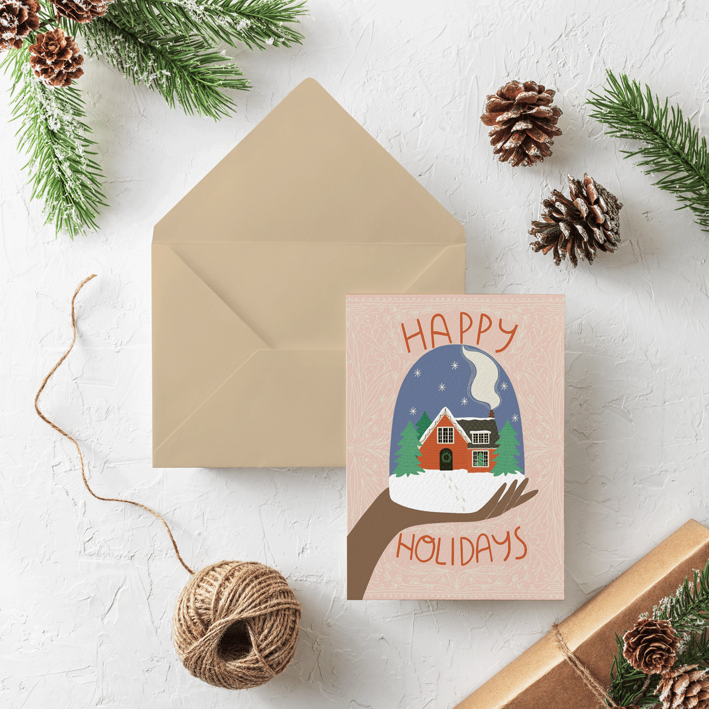 Snow Globe Holiday Card