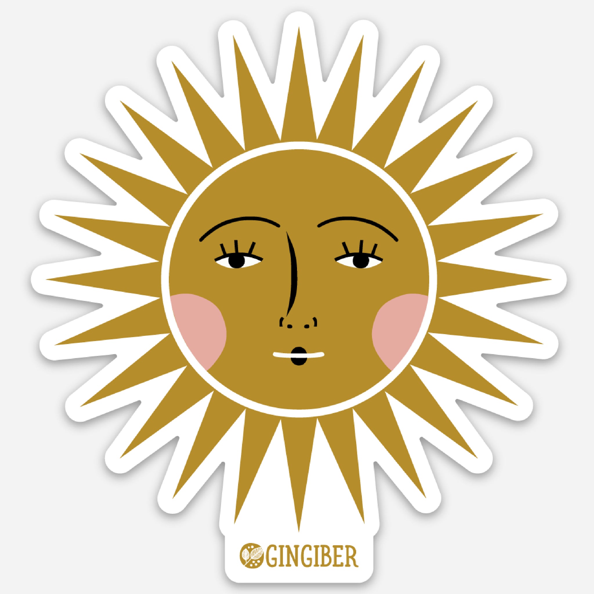 Gingham Girlies Sunshine Sticker Sheet: Craft Stickers for Kids