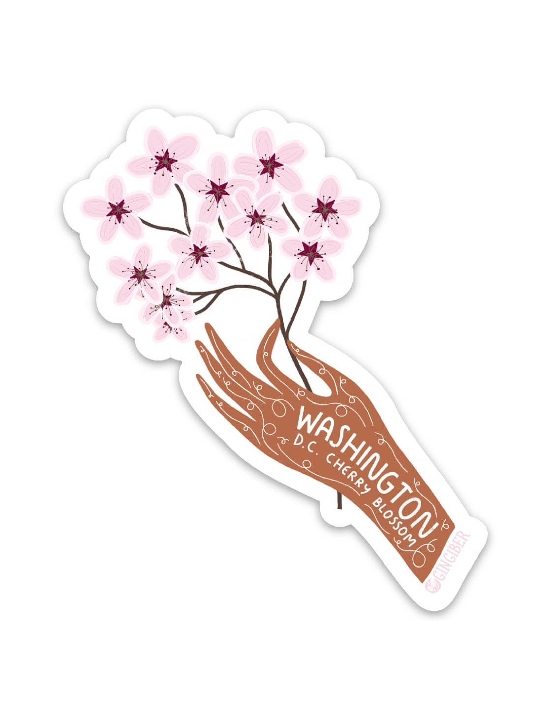 DC State Flower Sticker
