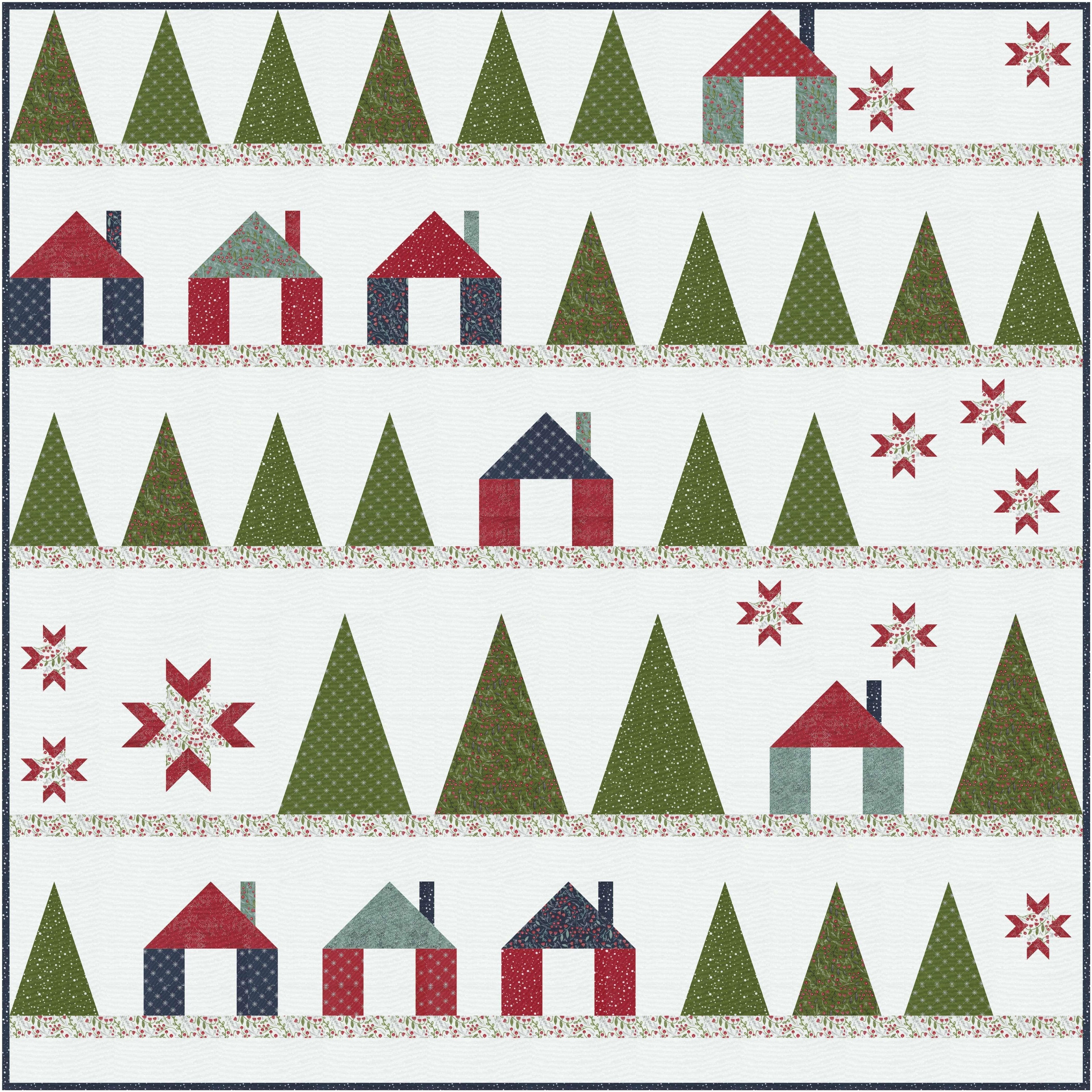 Winter Retreat Quilt Pattern - PDF - Gingiber