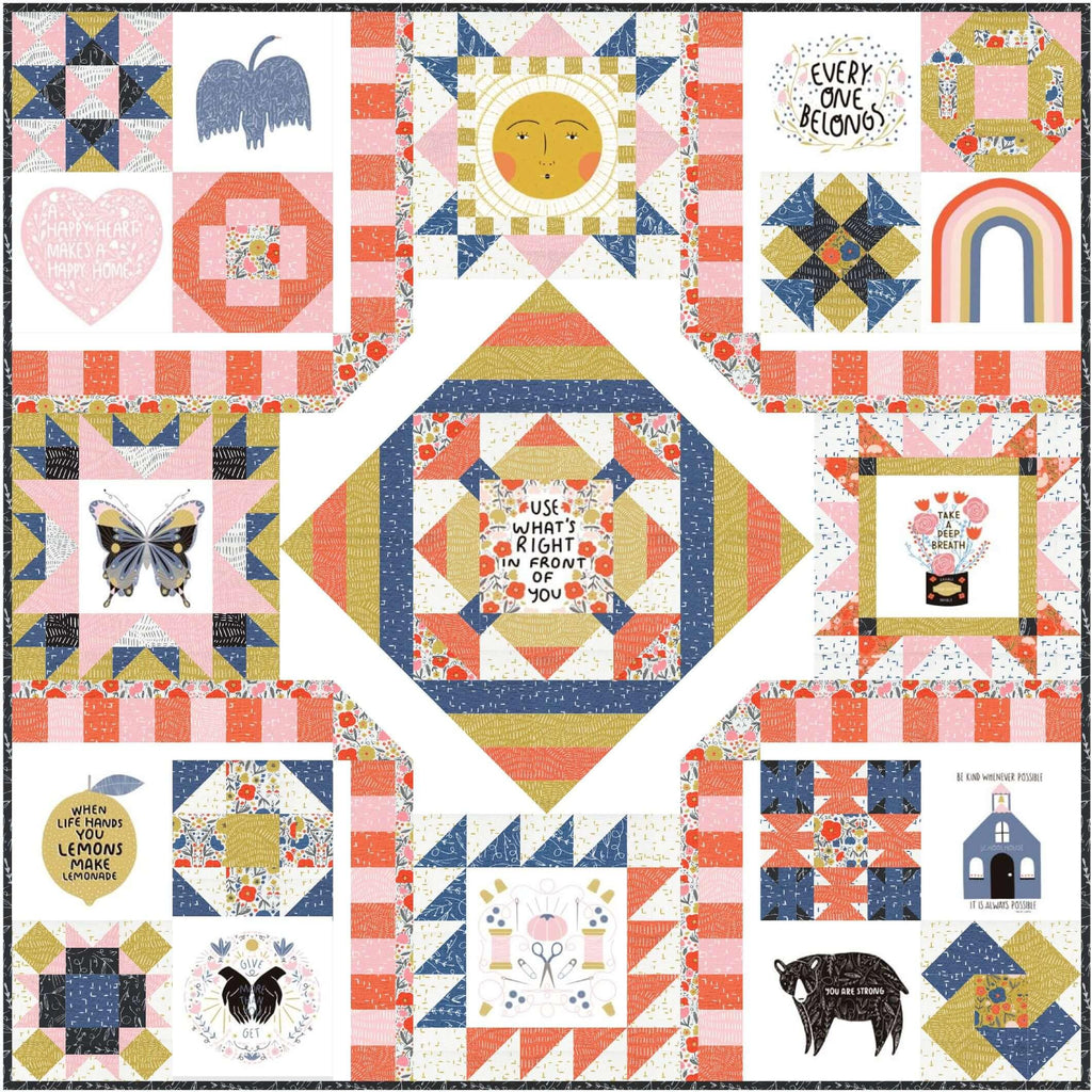 Words to Live By Quilt Pattern - PDF - Gingiber