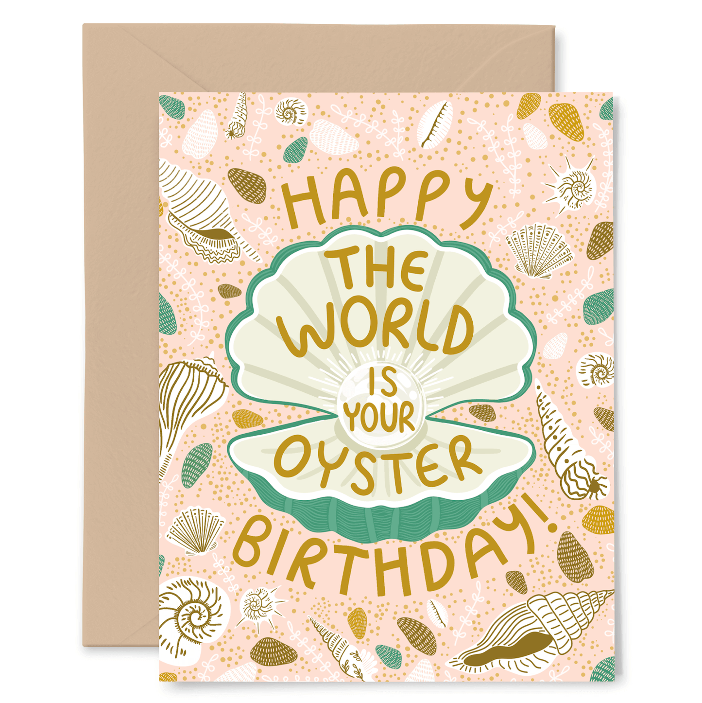 The World Is Your Oyster Birthday Card Gingiber The world is your oyster birthday card gingiber