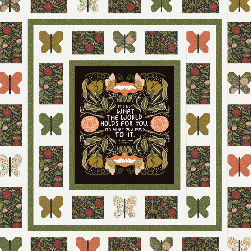 Happiness is a Butterfly Quilt Pattern - PDF - Gingiber