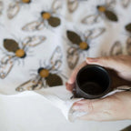 tea towels with illustrated bees